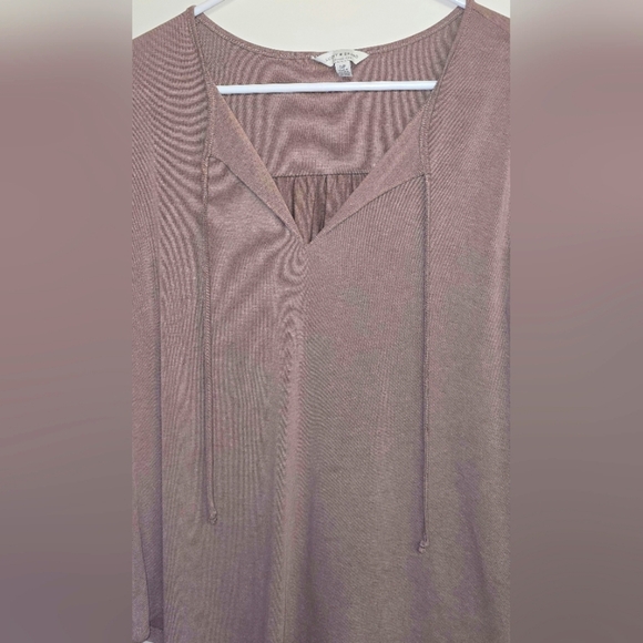 Women's BNWOT Lucky Brand Mauve/Pink Lightweight Long-Sleeved Blouse. MED. - Picture 4 of 7